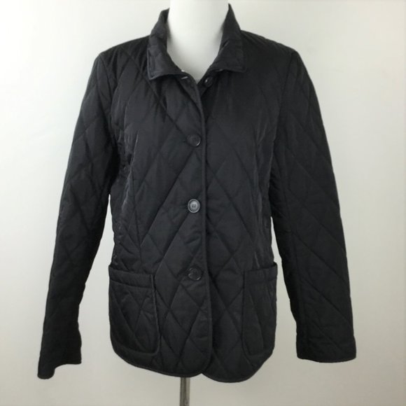 Lafayette 148 New York Black Quilted Jacket 8 - Picture 2 of 9